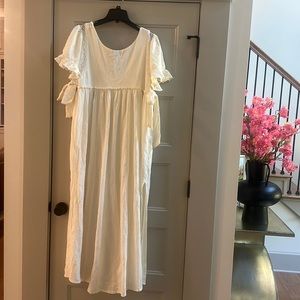 free people maxi dress/ ivory. New with tags.